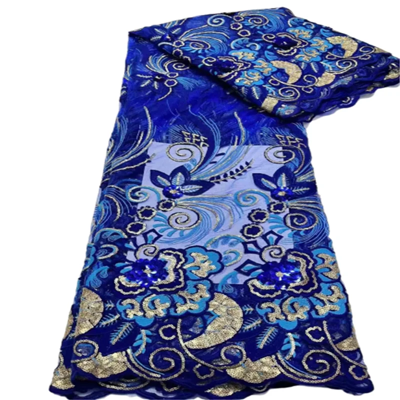 African French Tulle Lace Royal Blue Sequins African Lace Fabric 2022 African Net Lace 5Yards Nigerian Lace Fabric For Wedding
African French Tulle Lace Royal Blue Sequins African Lace Fabric 2022 African Net Lace 5Yards Nigerian Lace Fabric For Wedding