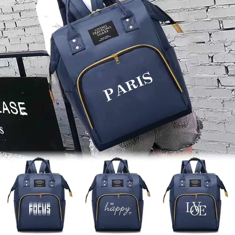 Mommy Pack Large Capacity Text Printing Multifunctional Compartments Backpack Portable Casual Travel Storage Double Shoulder Bag
Mommy Pack Large Capacity Text Printing Multifunctional Compartments Backpack Portable Casual Travel Storage Double Shoulder Bag