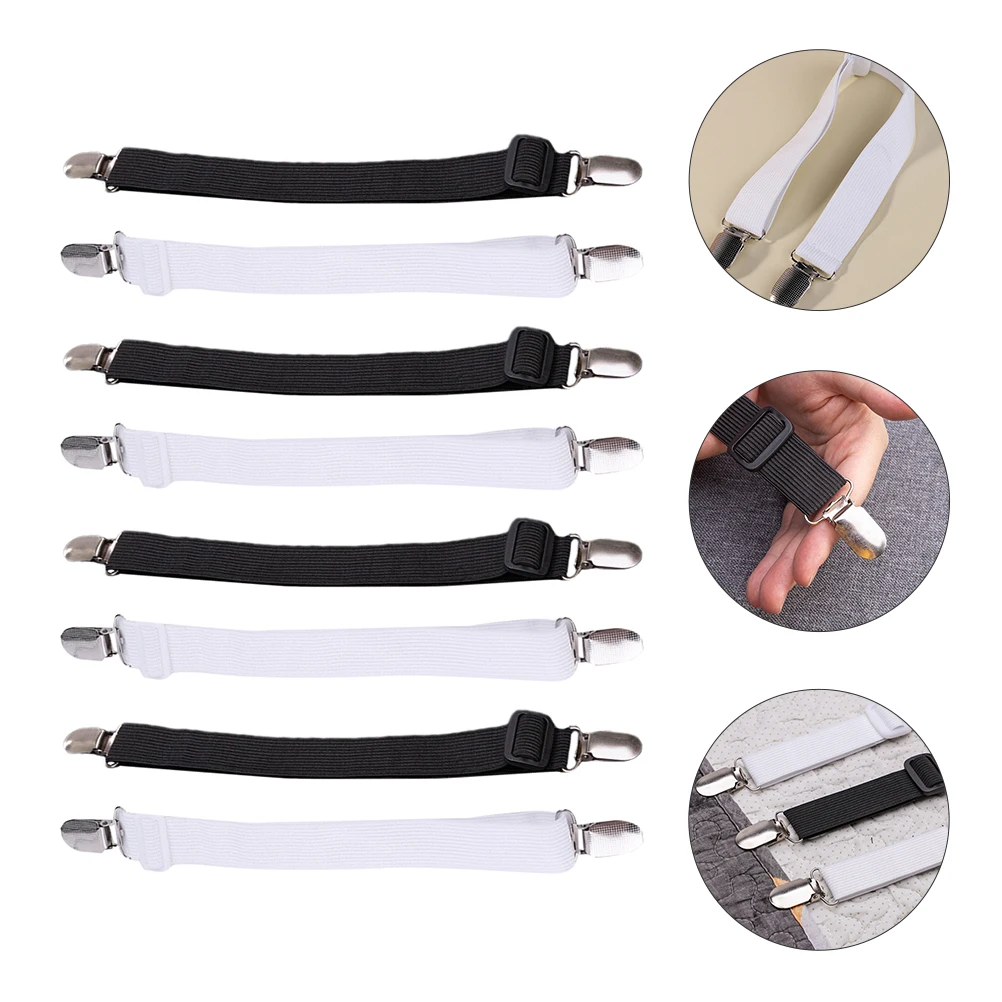 8 Pcs Bed Sheet Clip Holder Elastic Gripper Fasteners for Fitted Sheets Mattress Cover Straps Thick Material Household
8 Pcs Bed Sheet Clip Holder Elastic Gripper Fasteners for Fitted Sheets Mattress Cover Straps Thick Material Household