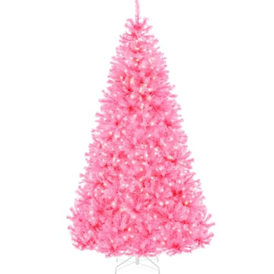 Pre-Lit Christmas Tree, Full Artificial Holiday Decoration for Home, Office, Party Decoration w/ 1, 350 Branch Tips, 550 Lights
Pre-Lit Christmas Tree, Full Artificial Holiday Decoration for Home, Office, Party Decoration w/ 1, 350 Branch Tips, 550 Lights