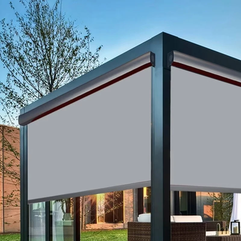 Manufacturer Motorized Built-In Plain Outdoor Waterproof Windproof Roller Blinds UV Protection Eco-Friendly Fireproof Features
Manufacturer Motorized Built-In Plain Outdoor Waterproof Windproof Roller Blinds UV Protection Eco-Friendly Fireproof Features