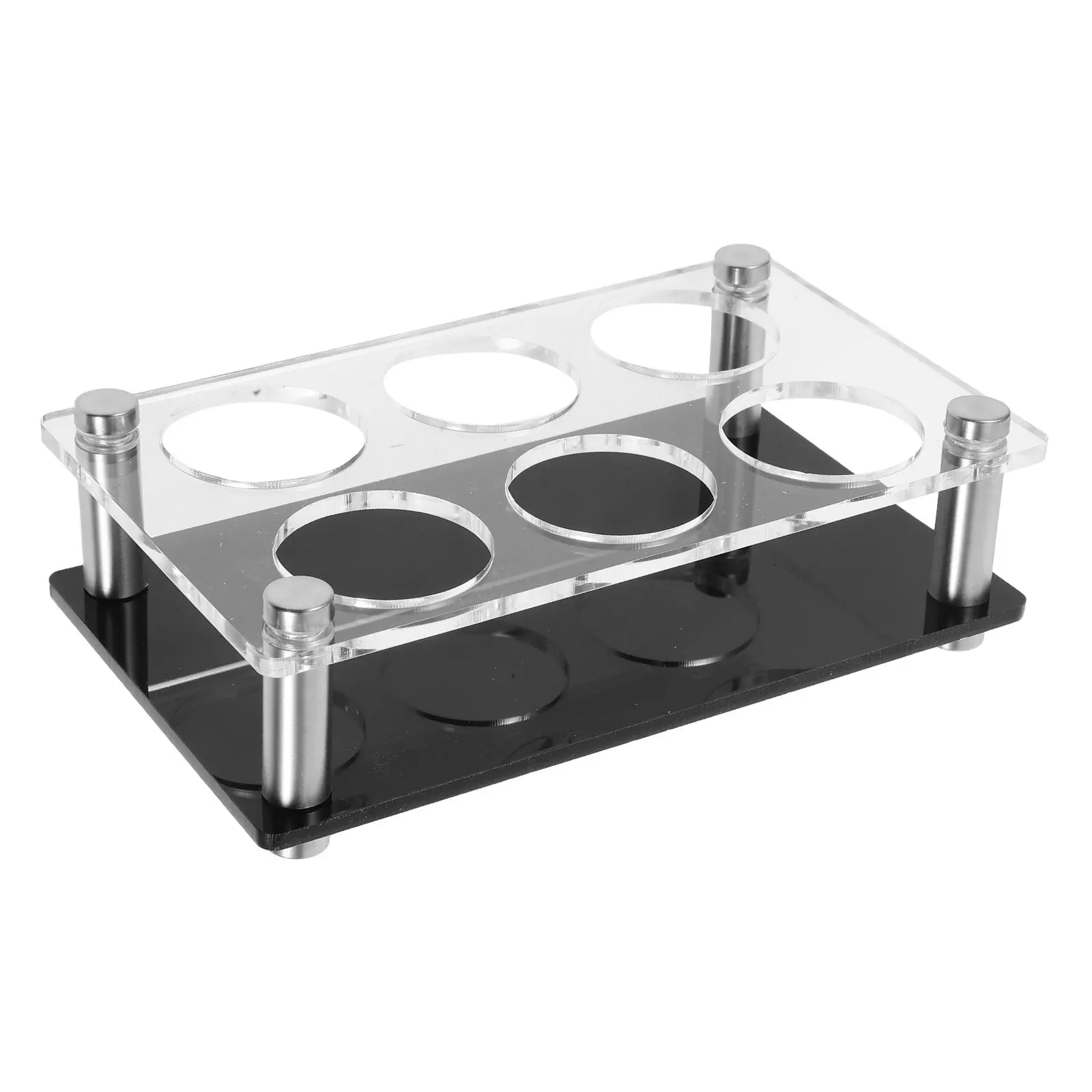 6-Hole Transparent Acrylic Shot Glass Holder Tray for Bar Home Party Nightclub Display Organizer Space Saving Sturdy Drinking
6-Hole Transparent Acrylic Shot Glass Holder Tray for Bar Home Party Nightclub Display Organizer Space Saving Sturdy Drinking