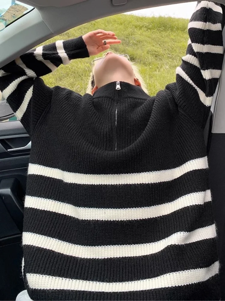 Cleanfit f-Zip Collar Men's Knitwear Autumn Winter Striped Patchwork Loose Casual Sweater Soft Comfortable Soft Fabric
Cleanfit f-Zip Collar Men's Knitwear Autumn Winter Striped Patchwork Loose Casual Sweater Soft Comfortable Soft Fabric