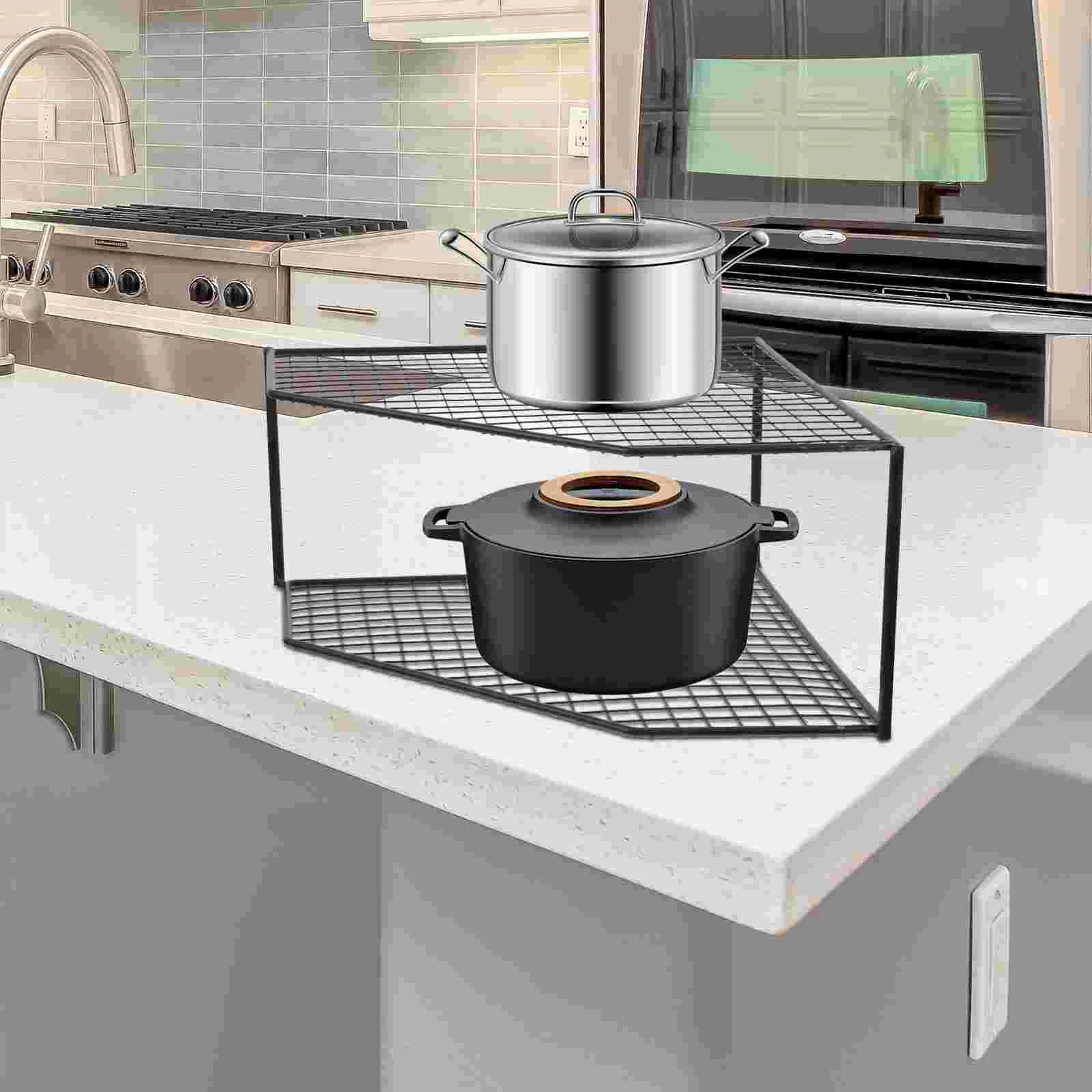 Pot Storage Rack Small Corner Shelves Display Shelf Iron Pan Standing Multi-function Holders
Pot Storage Rack Small Corner Shelves Display Shelf Iron Pan Standing Multi-function Holders