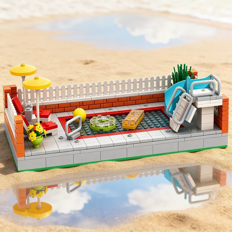 385pcs MOC City Ground Swimming Pool Water Slide Model Building Blocks Toys Architecture Creative Idea Christmas Gifts Education
385pcs MOC City Ground Swimming Pool Water Slide Model Building Blocks Toys Architecture Creative Idea Christmas Gifts Education