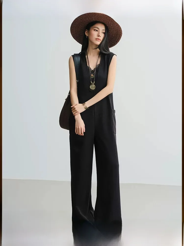 MeiYang Casual V-Neck Romper with Wafer Texture High Waist Long Pants Polyester Fiber Women's All-Match Straight Cut Jumpsuit
MeiYang Casual V-Neck Romper with Wafer Texture High Waist Long Pants Polyester Fiber Women's All-Match Straight Cut Jumpsuit