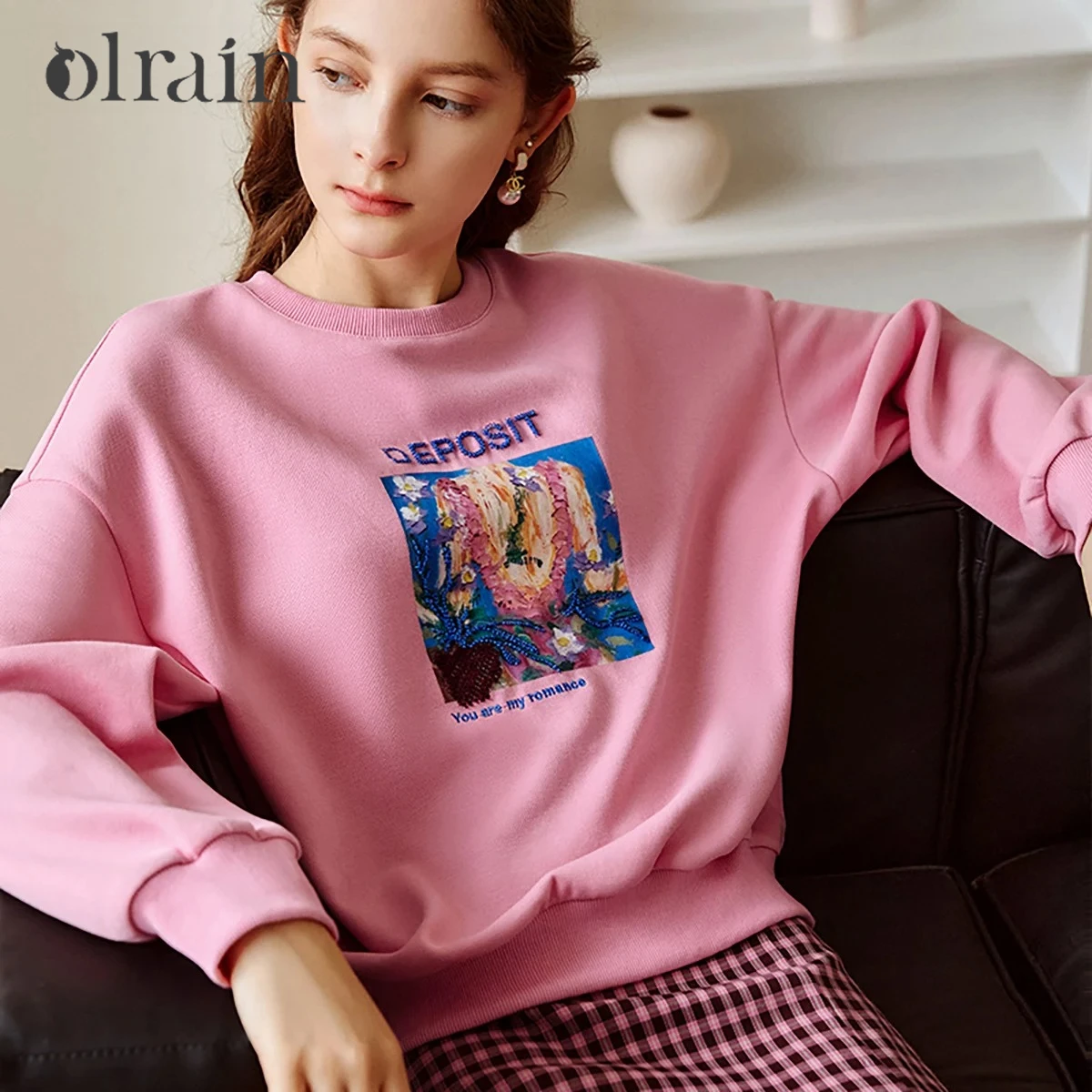 OLrain Vintage Abstract Oil Painting Print Pullover Sweatshirt 2026 Spring Fall Fashion Beaded Knitted Tops Woman O21QR53331
OLrain Vintage Abstract Oil Painting Print Pullover Sweatshirt 2026 Spring Fall Fashion Beaded Knitted Tops Woman O21QR53331