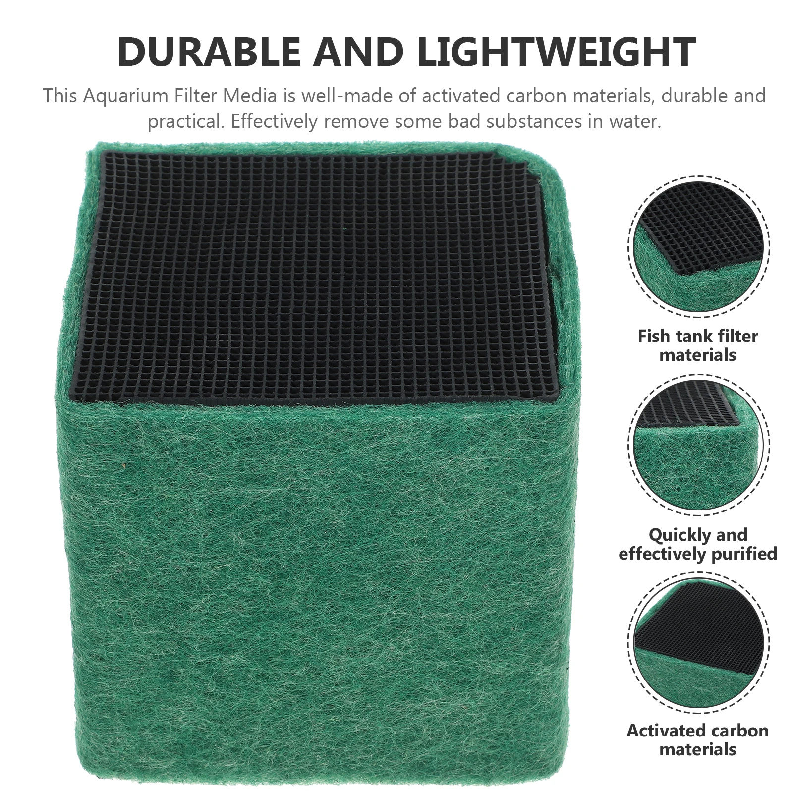 Premium Activated Carbon Aquarium Fish Tank Filter Media Purification Cube Efficient Water Cleaning Filtration Material for Tank
Premium Activated Carbon Aquarium Fish Tank Filter Media Purification Cube Efficient Water Cleaning Filtration Material for Tank