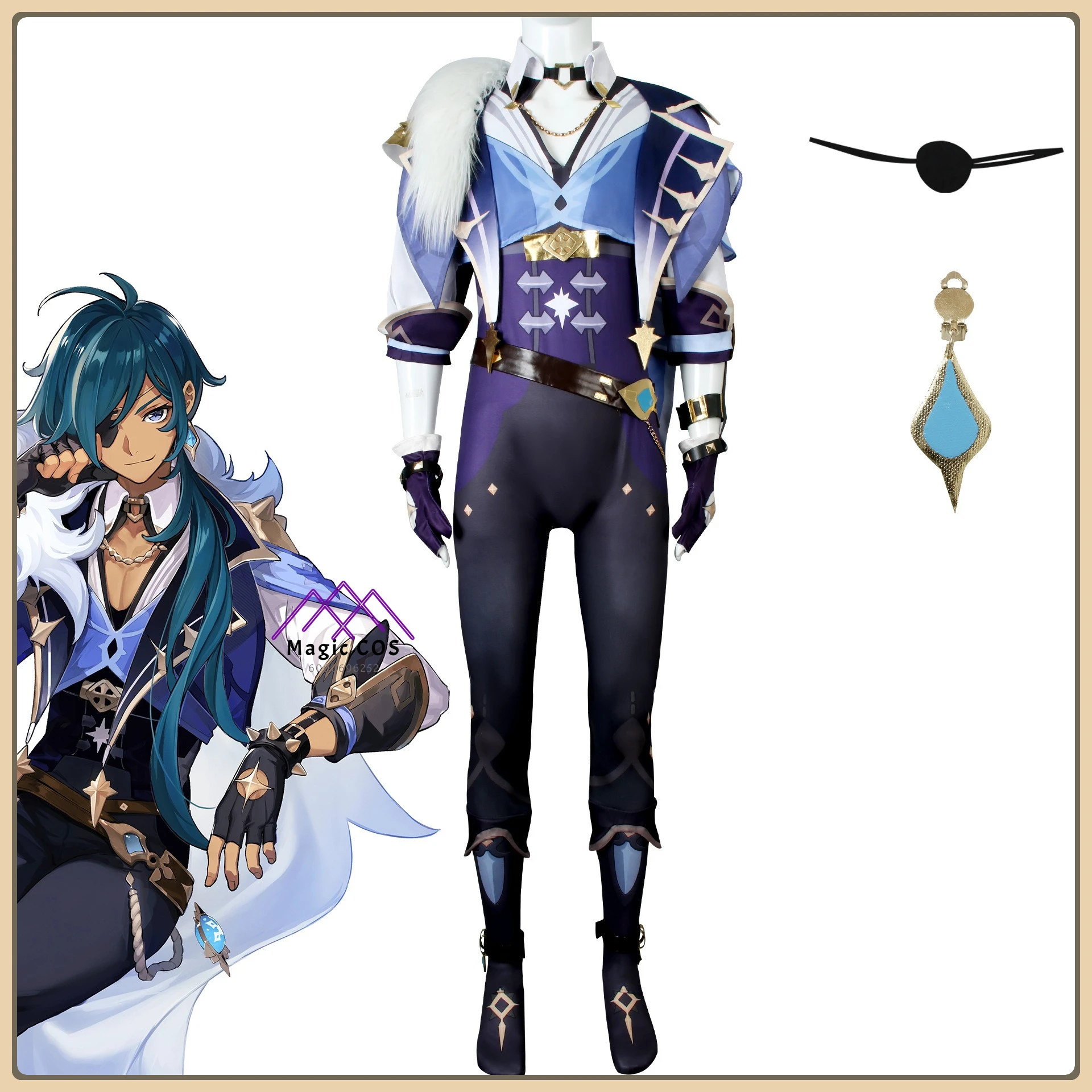 Genshin Impact Kaeya Cosplay Costume Blue & White Knight Suit High Quality Full Set Anime Outfit for Men Comic Con Party
Genshin Impact Kaeya Cosplay Costume Blue & White Knight Suit High Quality Full Set Anime Outfit for Men Comic Con Party