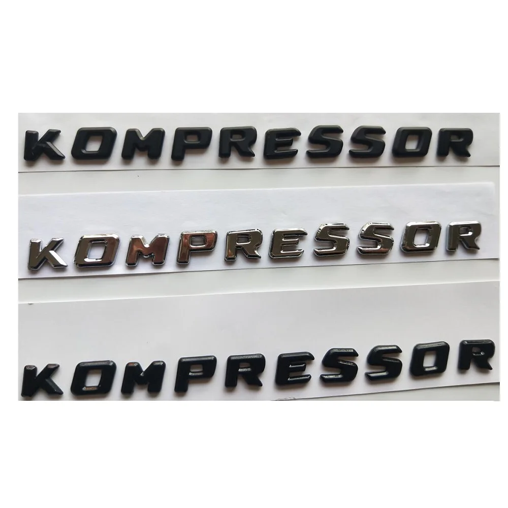 For Mercedes Benz AMG CLK GLK Class Chrome Black Letters KOMPRESSOR Trunk Fender Emblem Badges Sticker
For Mercedes Benz AMG CLK GLK Class Chrome Black Letters KOMPRESSOR Trunk Fender Emblem Badges Sticker