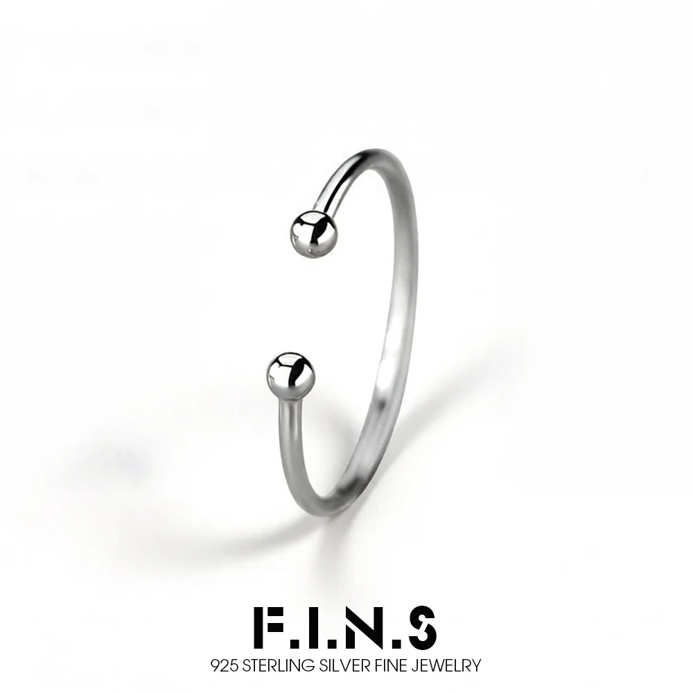 F.I.N.S INS Real 925 Sterling Silver Double Bead Adjustable Ring For Fashion Women Classic Minimalist Geometric Fine Jewelry
F.I.N.S INS Real 925 Sterling Silver Double Bead Adjustable Ring For Fashion Women Classic Minimalist Geometric Fine Jewelry