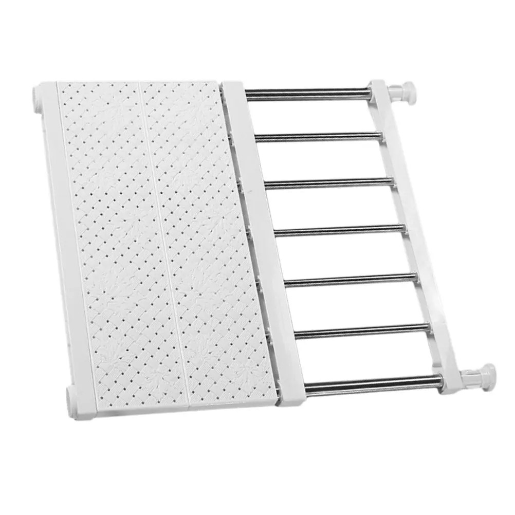 Wardrobe Shelf Dividers Storage Rack Adjustable Length High Carbon Steel ABS Material Clothes Stack Hang Organize Closet Space
Wardrobe Shelf Dividers Storage Rack Adjustable Length High Carbon Steel ABS Material Clothes Stack Hang Organize Closet Space