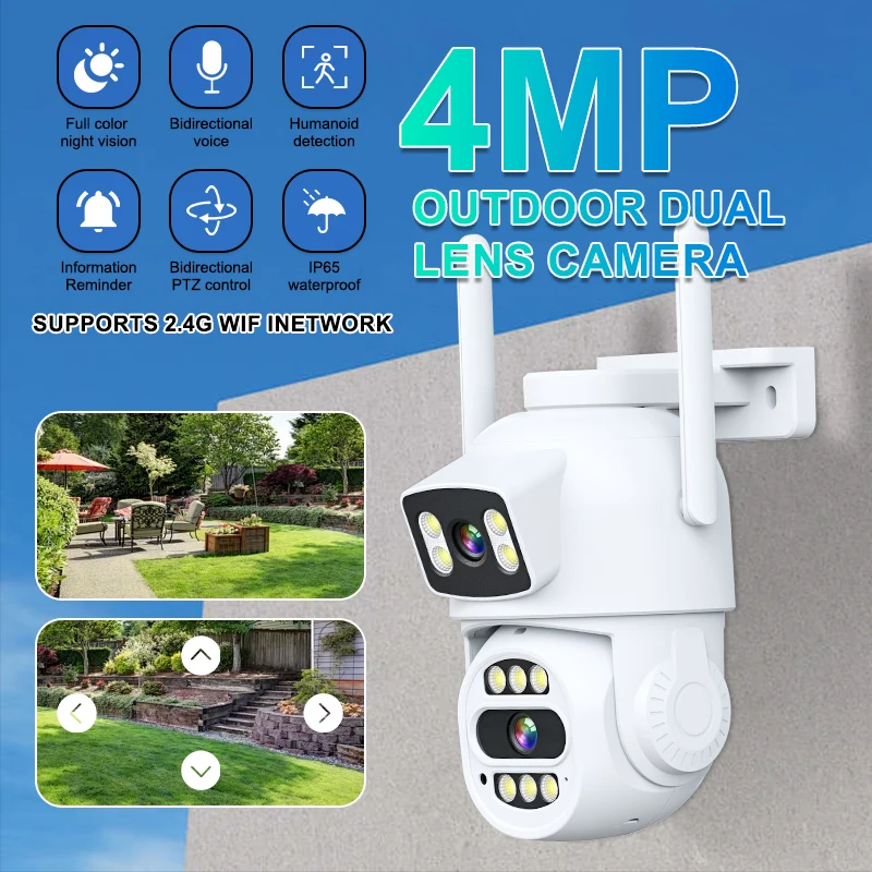 400W wireless WIFI security camera, full-color night vision, dual recording audio, IP66, 360 ° rotation, safeguarding you safely
400W wireless WIFI security camera, full-color night vision, dual recording audio, IP66, 360 ° rotation, safeguarding you safely
