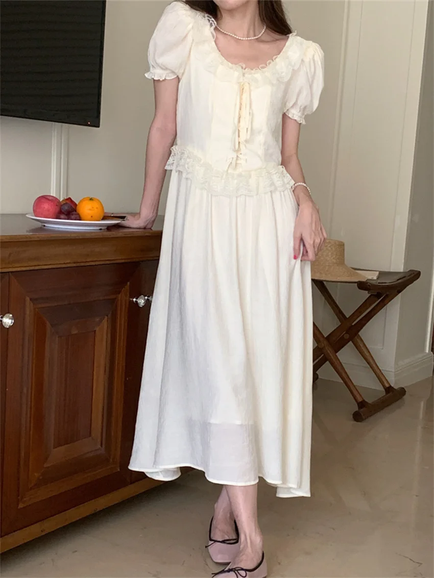 Alien Kitty Slim Patchwork Long Dress Gentle Women Chic Elegant OL Summer Short Sleeve 2023 Lace Sweet New Office Wear Lady
Alien Kitty Slim Patchwork Long Dress Gentle Women Chic Elegant OL Summer Short Sleeve 2023 Lace Sweet New Office Wear Lady