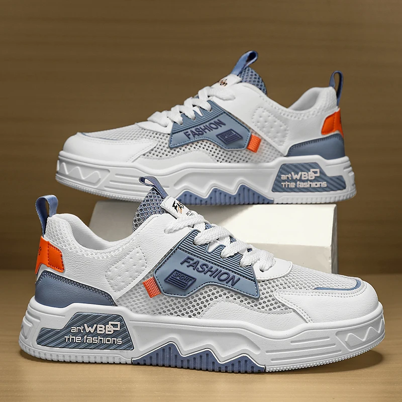 Men's Summer Breathable Mesh Low-Top Sports Shoes Thin Versatile Casual Sneakers Thick Bottom Heightening Anti-Slip Trendy White
Men's Summer Breathable Mesh Low-Top Sports Shoes Thin Versatile Casual Sneakers Thick Bottom Heightening Anti-Slip Trendy White