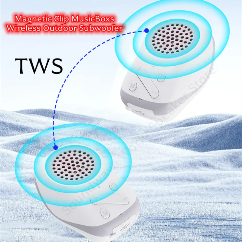 IPX5 Водонепроницаемый уличный сабвуфер Мини-карманные Bluetooth-колонки Портативная носимая беспроводная стерео музыка с магнитными зажимами
IPX5 Водонепроницаемый уличный сабвуфер Мини-карманные Bluetooth-колонки Портативная носимая беспроводная стерео музыка с магнитными зажимами
