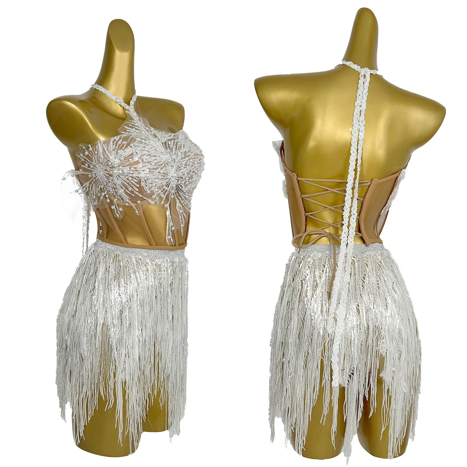 Women Singer Glitter Sequins Club Party 2 Pieces Set Sexy Mesh Transparent Skirt Suits Stage Performance Dress Outfit Shangxue
Women Singer Glitter Sequins Club Party 2 Pieces Set Sexy Mesh Transparent Skirt Suits Stage Performance Dress Outfit Shangxue
