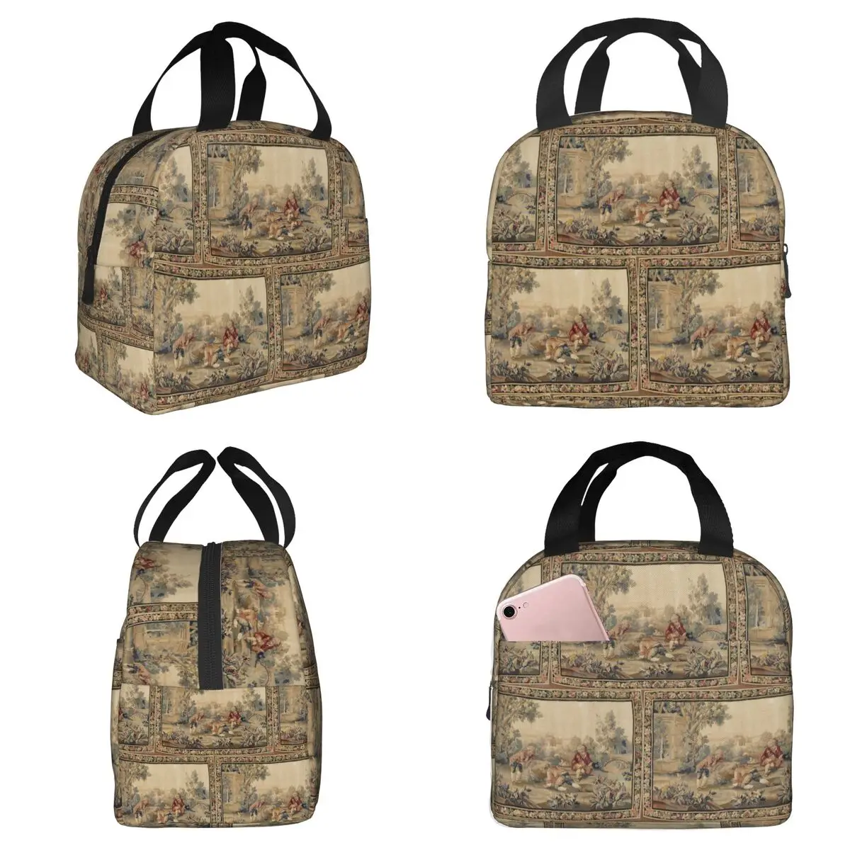 Aubusson Antique French Tapestry Print Insulated Lunch Bag for Kids School Cooler Thermal Food Box Tote Lunch Boxes Container
Aubusson Antique French Tapestry Print Insulated Lunch Bag for Kids School Cooler Thermal Food Box Tote Lunch Boxes Container