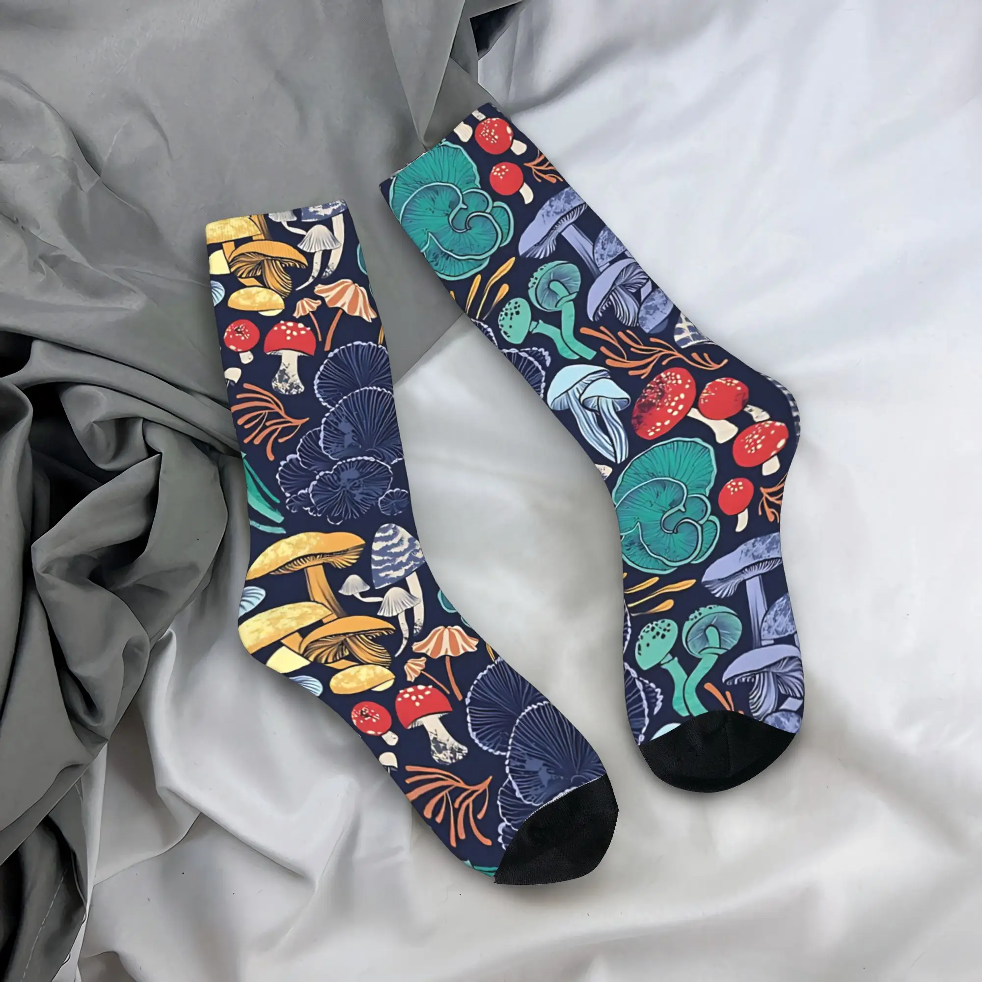 Mystical Fungi Midnight Blue Background Multicoloured Wild Mushrooms Socks Autumn Mushroom Stockings Men Socks Non-Slip Socks
Mystical Fungi Midnight Blue Background Multicoloured Wild Mushrooms Socks Autumn Mushroom Stockings Men Socks Non-Slip Socks