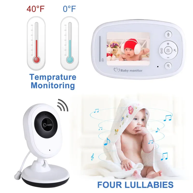 2.4 Inch Color Screen Baby Monitors Child Safety Nursing HD Wireless Digital Signal Camera Two Way Intercom Temperature Display
2.4 Inch Color Screen Baby Monitors Child Safety Nursing HD Wireless Digital Signal Camera Two Way Intercom Temperature Display