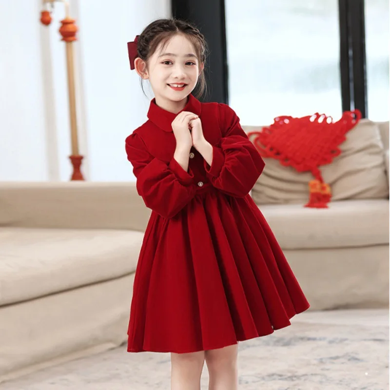 Children's long-sleeved princess wedding flower girl retro style girl little host foreign performance dress
Children's long-sleeved princess wedding flower girl retro style girl little host foreign performance dress