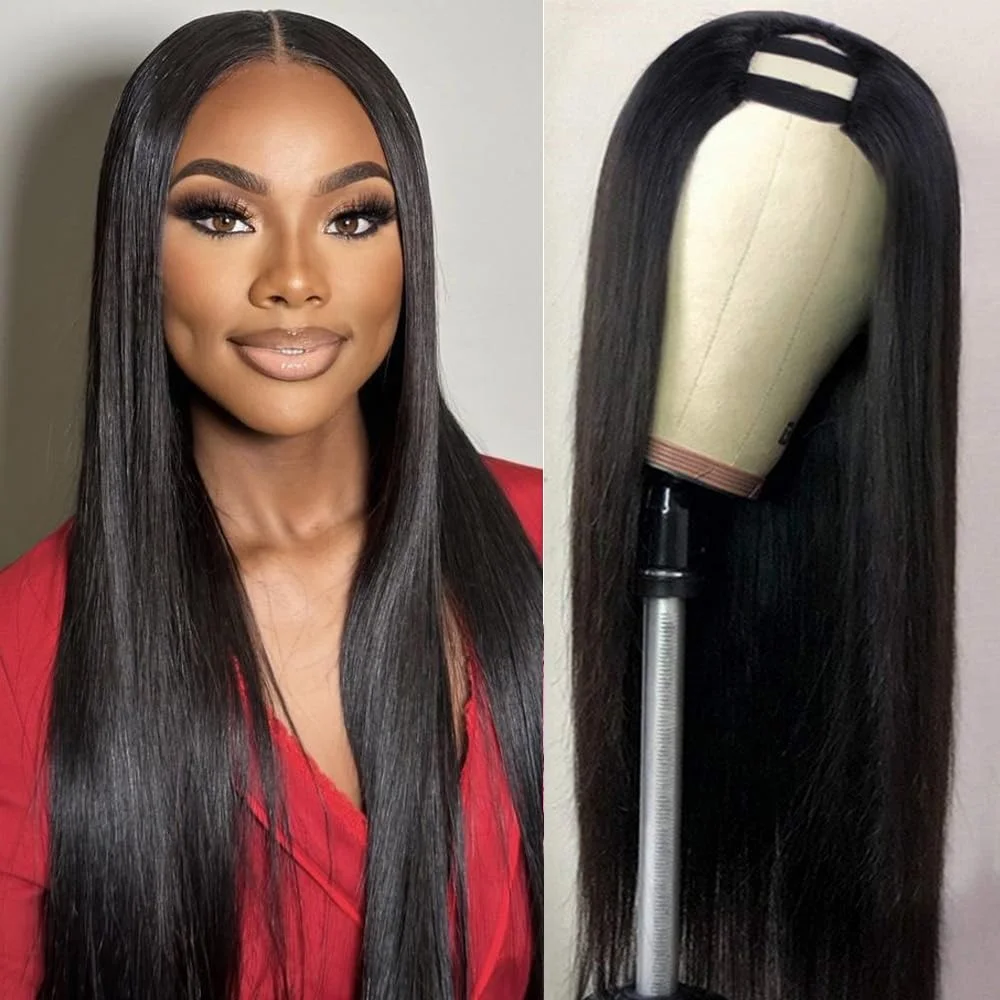 U Part Wigs Straight Brazilian Virgin Human Hair Wigs for Black Women Upgrade U Part Wigs Glueless Full Head Clip In Half Wig
U Part Wigs Straight Brazilian Virgin Human Hair Wigs for Black Women Upgrade U Part Wigs Glueless Full Head Clip In Half Wig