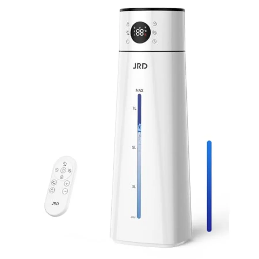 Large Room Humidifier 8L, Ultrasonic Cool Mist for Bedroom/Home Office, White Plastic, Quiet Operation with Remote, 10 Mist Mod
Large Room Humidifier 8L, Ultrasonic Cool Mist for Bedroom/Home Office, White Plastic, Quiet Operation with Remote, 10 Mist Mod