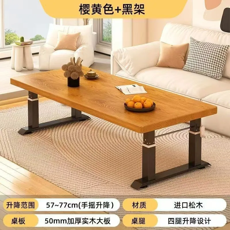 Lifting coffee table, living room dining table, household multi-functional solid wood learning desk, modern simple hand-cranked
Lifting coffee table, living room dining table, household multi-functional solid wood learning desk, modern simple hand-cranked