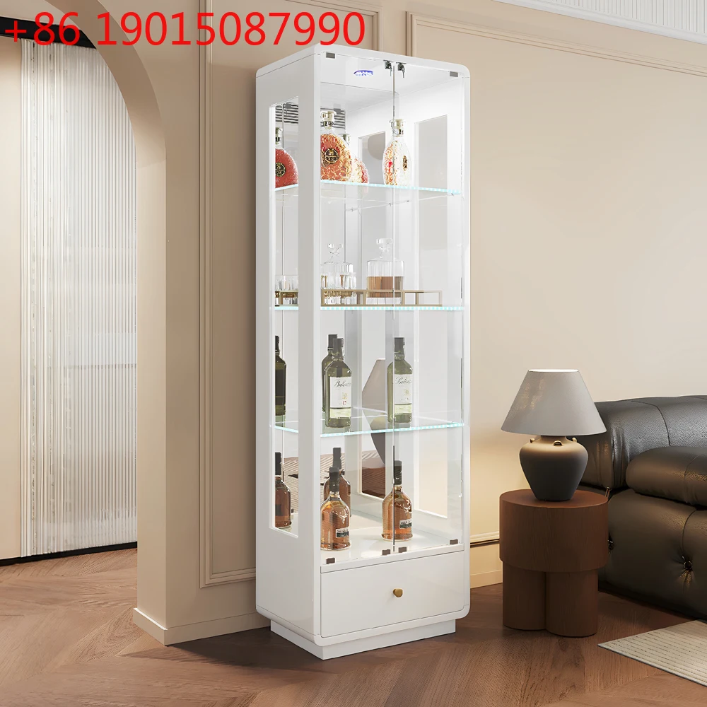 Solid wood wine cabinet, double door glass door display cabinet, home lighting fixtures, wall mounted integrated wine cabinet
Solid wood wine cabinet, double door glass door display cabinet, home lighting fixtures, wall mounted integrated wine cabinet