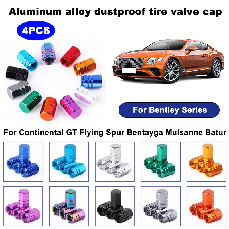 4PCS aluminum alloy car tire valve stem cap tire wheel rim valve cover dustproof and waterproof For Bentley Series car accessory
4PCS aluminum alloy car tire valve stem cap tire wheel rim valve cover dustproof and waterproof For Bentley Series car accessory