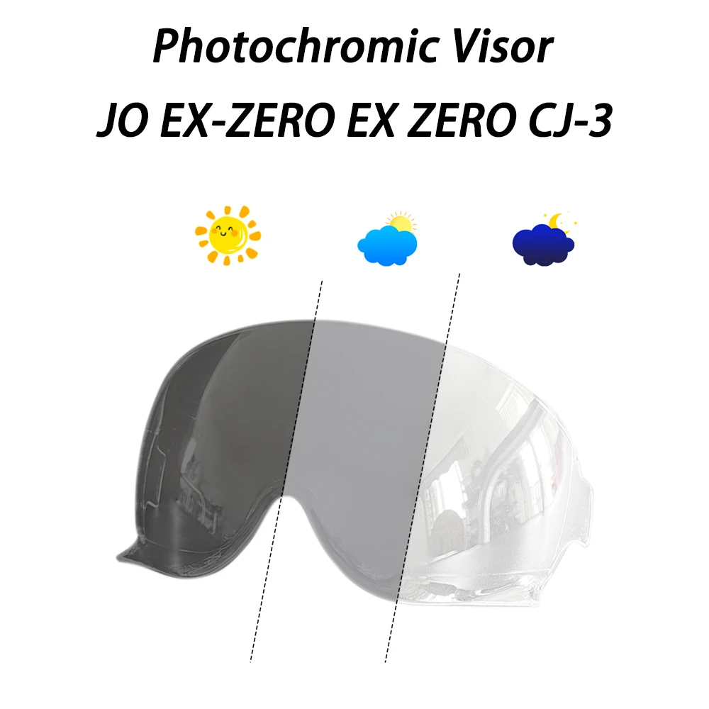 Photochromic Visor Shield Fit for Shoei JO EX-ZERO EX ZERO CJ-3 Helmet Face Shield Uv Protected Helmet Accessories
Photochromic Visor Shield Fit for Shoei JO EX-ZERO EX ZERO CJ-3 Helmet Face Shield Uv Protected Helmet Accessories