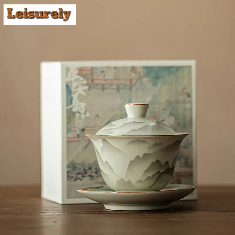 150 мл фарфор ручной работы Ru Kiln Gaiwan горный цветок Sancai керамический чайник чайник крышка чаша предмети для чая поставки подарки
150 мл фарфор ручной работы Ru Kiln Gaiwan горный цветок Sancai керамический чайник чайник крышка чаша предмети для чая поставки подарки