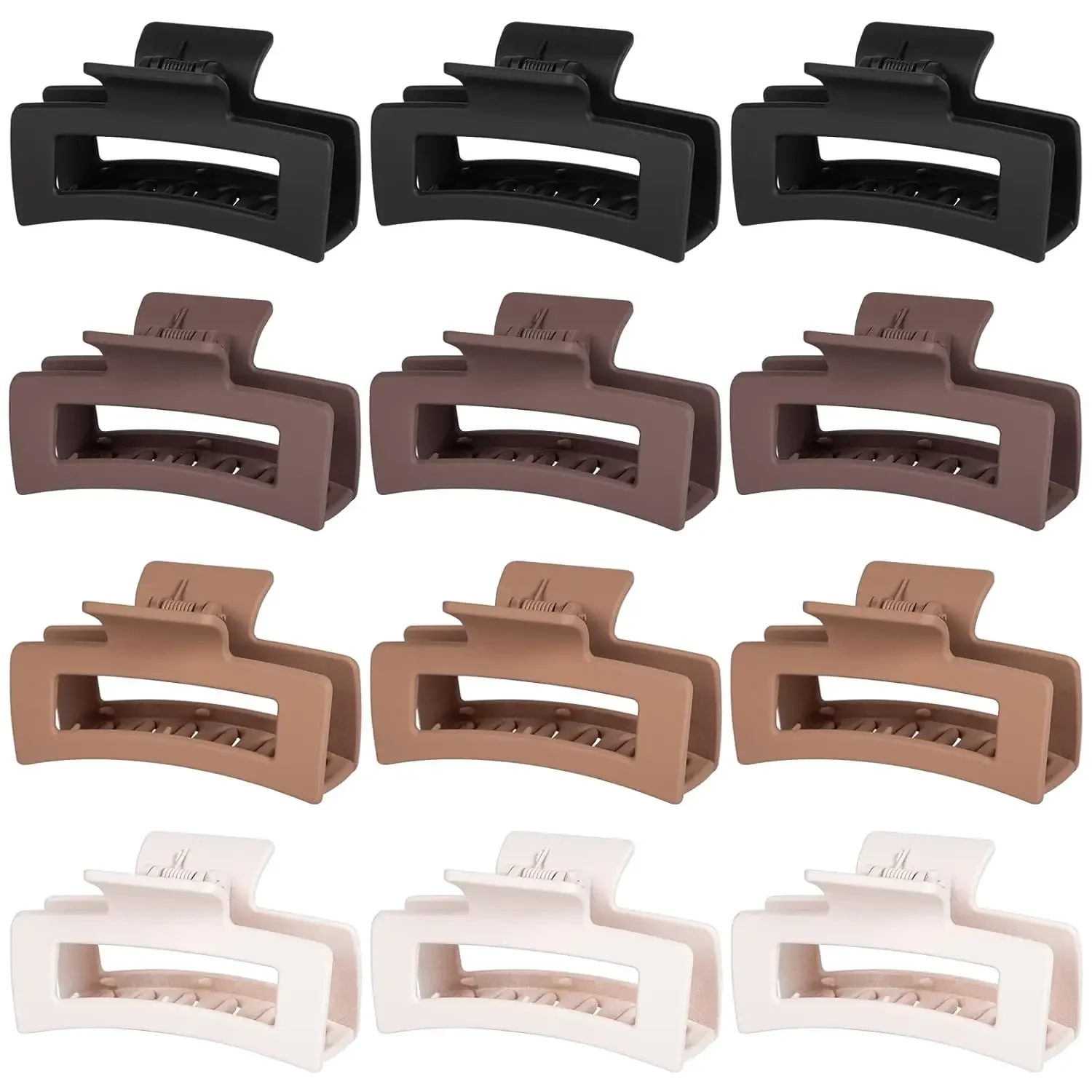 12 Pack Hair Clips for Women, Medium Claw Clips for Thin Thick Hair, Strong Hold Matte Finish – Brown
12 Pack Hair Clips for Women, Medium Claw Clips for Thin Thick Hair, Strong Hold Matte Finish – Brown