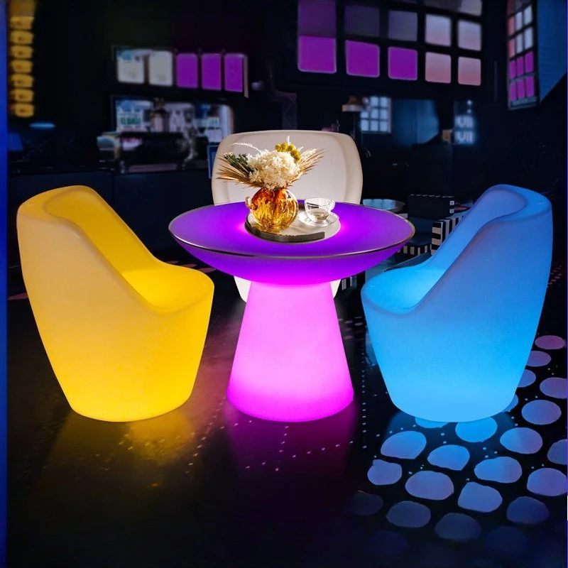 LED Illuminated Bar Tables, Chairs, Outdoor Camping Bar Tables, Courtyard Terraces, Leisure Small Coffee Table, Bar Chairs
LED Illuminated Bar Tables, Chairs, Outdoor Camping Bar Tables, Courtyard Terraces, Leisure Small Coffee Table, Bar Chairs