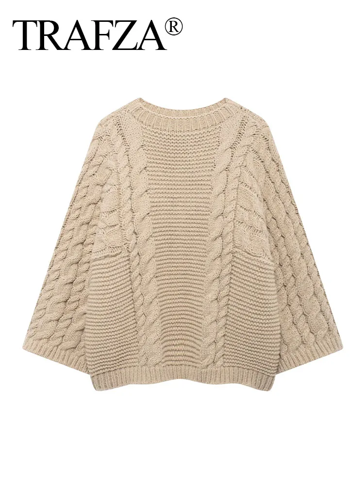 TRAFZA Woman Elegant O-Neck Long Sleeve Solid Casual Warm Pullover Top Fashion Women Chic Texture Slim Knitted Sweater Top Mujer
TRAFZA Woman Elegant O-Neck Long Sleeve Solid Casual Warm Pullover Top Fashion Women Chic Texture Slim Knitted Sweater Top Mujer