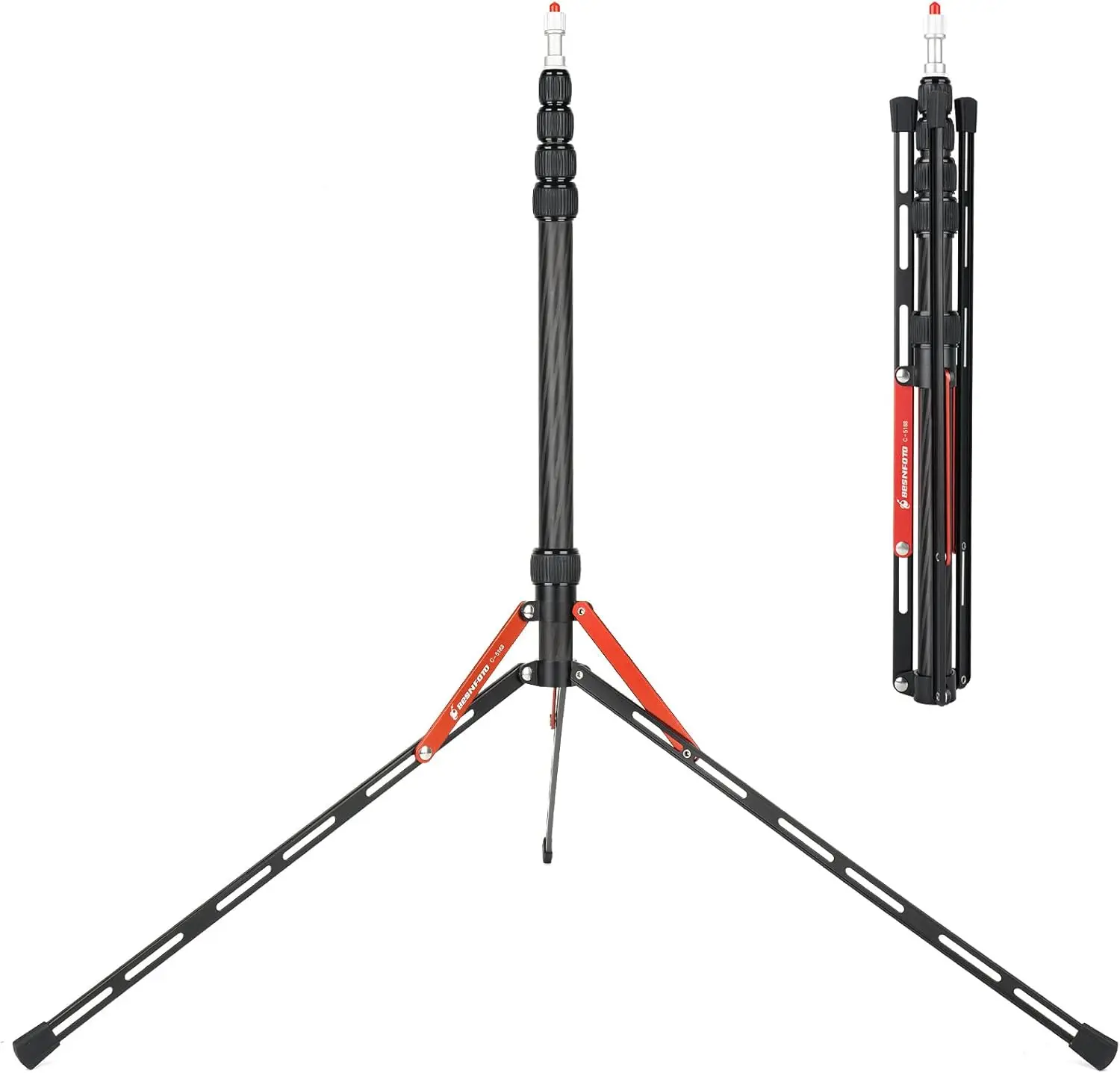 BESNFOTO Carbon Fiber Light Stand 220cm 8kg, Travel Photo Video, Compatible Softbox/Umbrella with Case
BESNFOTO Carbon Fiber Light Stand 220cm 8kg, Travel Photo Video, Compatible Softbox/Umbrella with Case