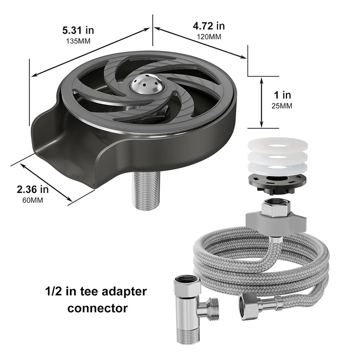 Glass Rinser,Cup Washer for Kitchen Sink,Cup Rinser Premium Stainless Steel Glass Washer,Faucet Cup Cleaner
Glass Rinser,Cup Washer for Kitchen Sink,Cup Rinser Premium Stainless Steel Glass Washer,Faucet Cup Cleaner