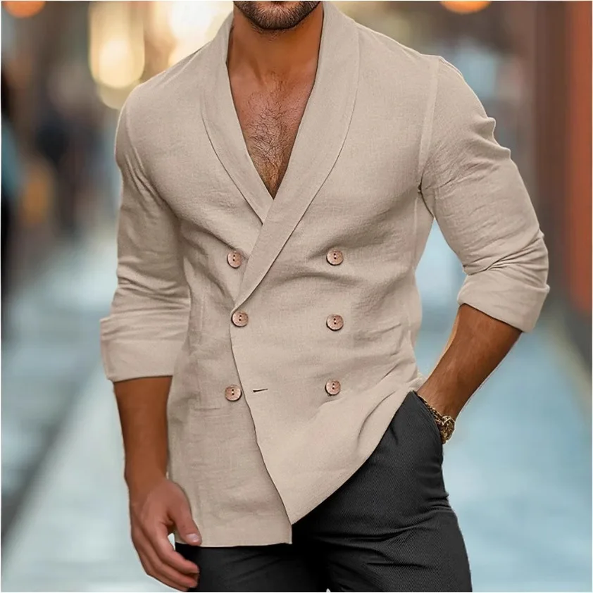 New European and American Men's Plus Size Solid Color Shirt Suit Summer Shirt Beach Shirt Solid Color Formal Party Evening Coat
New European and American Men's Plus Size Solid Color Shirt Suit Summer Shirt Beach Shirt Solid Color Formal Party Evening Coat