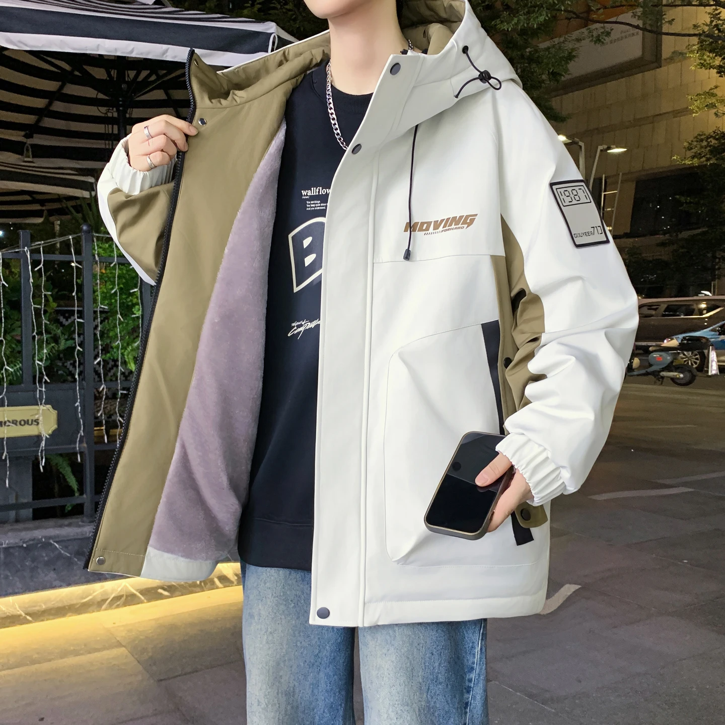 Casual Thicken & Fleece Hooded Jackets 2025 Winter Men's Warm Plush Liner Coat Youth Outwear Windproof Padded Top Parka Clothing
Casual Thicken & Fleece Hooded Jackets 2025 Winter Men's Warm Plush Liner Coat Youth Outwear Windproof Padded Top Parka Clothing