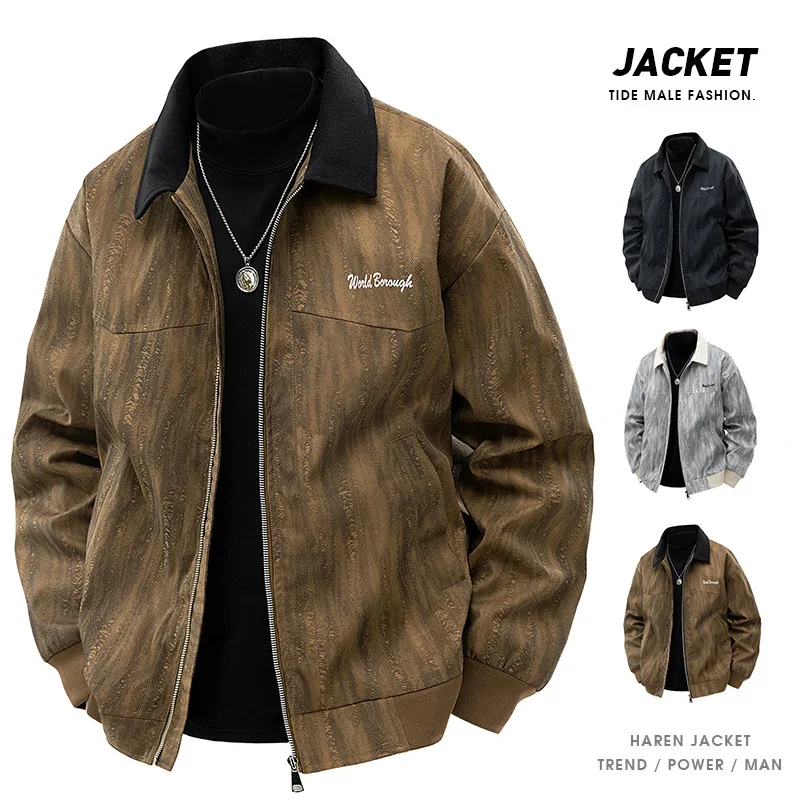 High Quality Men's Fashion Casual Jackets Spring Autumn Men's Zip Lapel Retro Style Outwear Solid Loose Men's Overcoat M-8XL
High Quality Men's Fashion Casual Jackets Spring Autumn Men's Zip Lapel Retro Style Outwear Solid Loose Men's Overcoat M-8XL