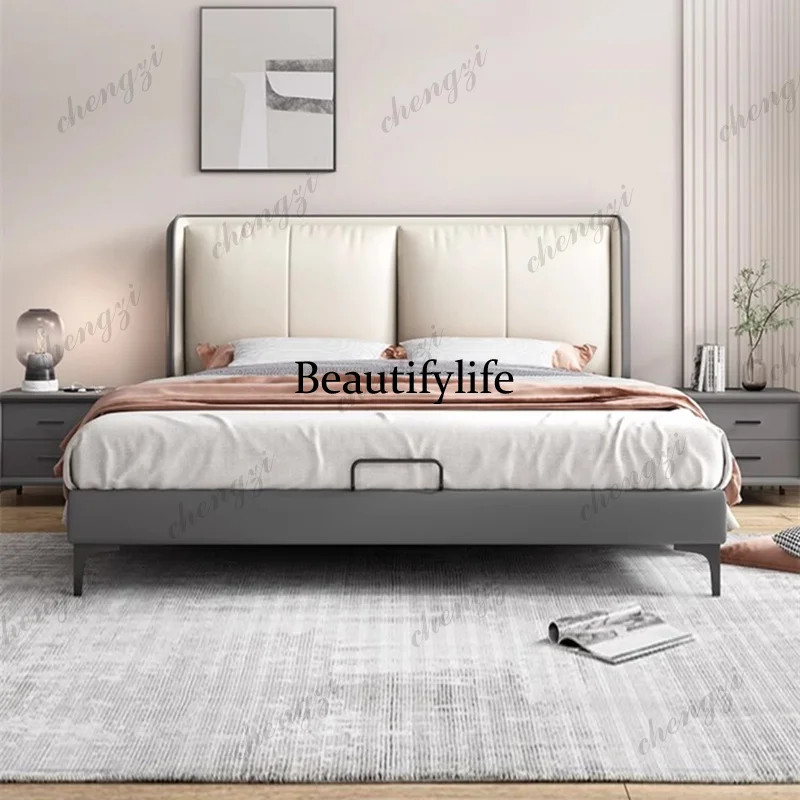 K182 Leather Sleeping Bed Platform Safe Bedroom Luxury Modern Double Frame Massage Bed Design Sofa Muebles Lounge Suite
K182 Leather Sleeping Bed Platform Safe Bedroom Luxury Modern Double Frame Massage Bed Design Sofa Muebles Lounge Suite