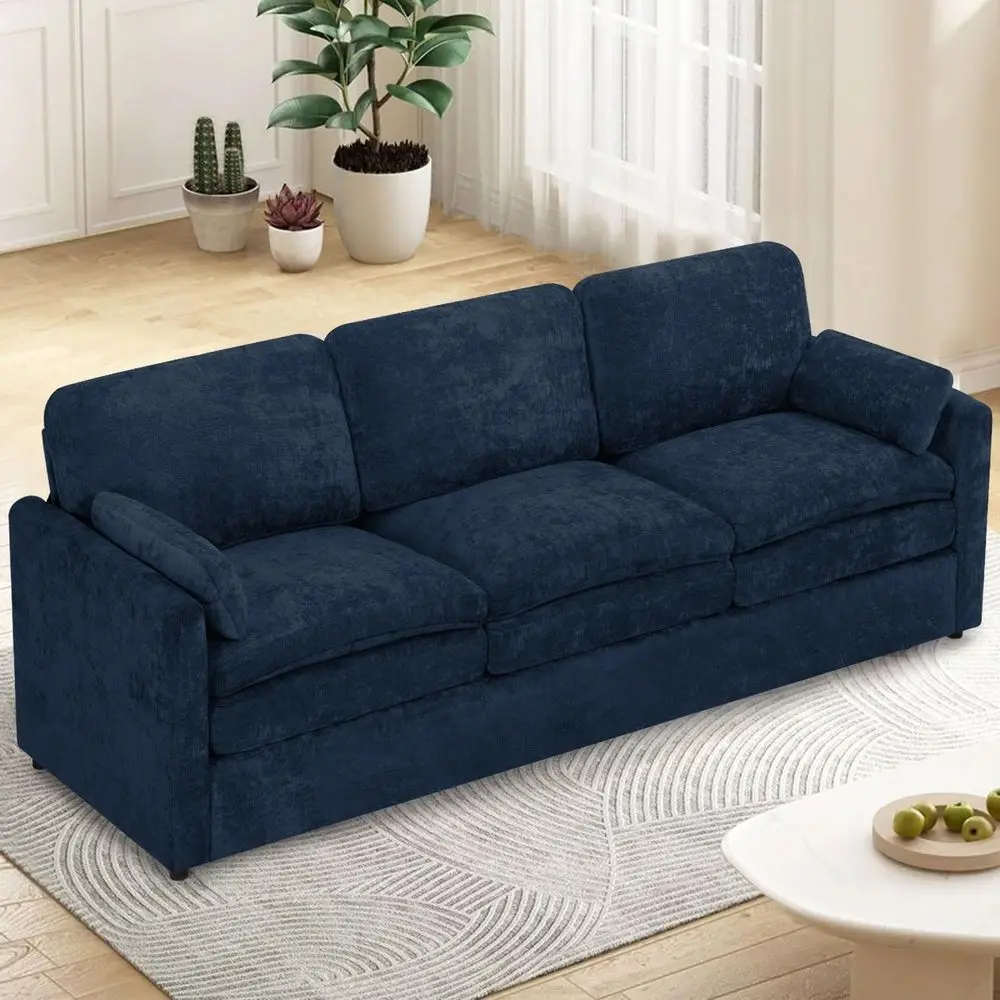 Chenille 4 Seater Sofa W Movable Ottomans, Modern Fabric UShaped Couch w Soft Backrests, Upholstered Sectional Sofa w Arm Pillo
Chenille 4 Seater Sofa W Movable Ottomans, Modern Fabric UShaped Couch w Soft Backrests, Upholstered Sectional Sofa w Arm Pillo