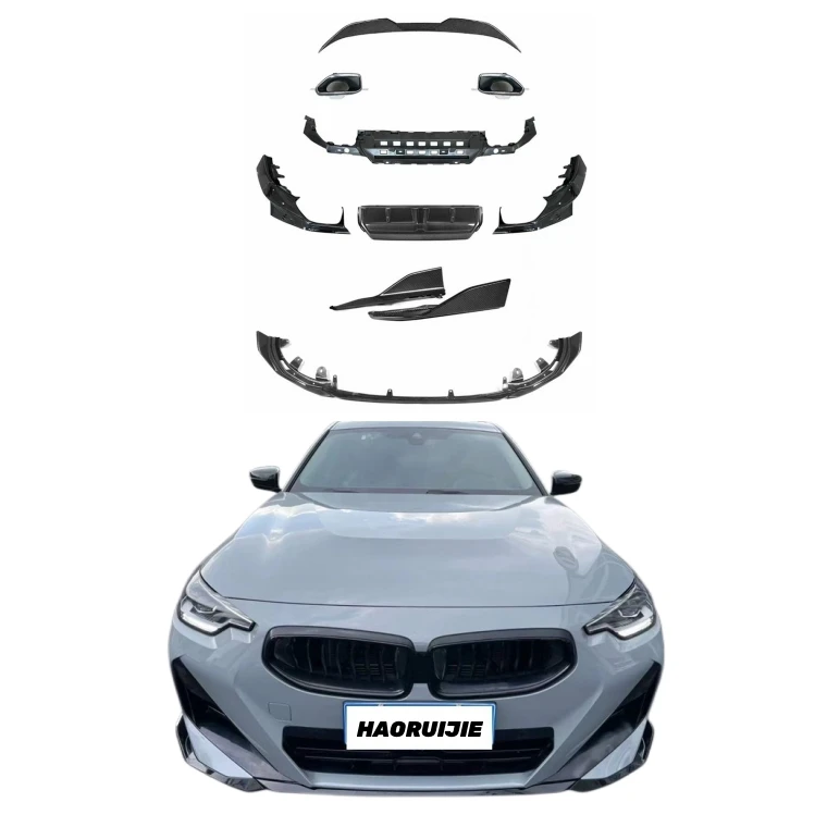 G42 M240i Carbon Fiber MP Kit for 2 Series COUPE G42 Rear Wing Spoiler Front Lip Front Shovel Tail Lip Side Skirt Body Kit
G42 M240i Carbon Fiber MP Kit for 2 Series COUPE G42 Rear Wing Spoiler Front Lip Front Shovel Tail Lip Side Skirt Body Kit