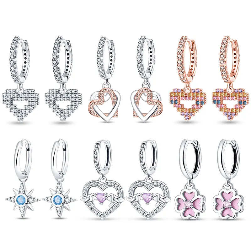 2023 Earrings For Women 925 Sterling Silver Original Charm Heart Stud Earrings Pave CZ Fine Engagement Anniversary Jewelry Gift
2023 Earrings For Women 925 Sterling Silver Original Charm Heart Stud Earrings Pave CZ Fine Engagement Anniversary Jewelry Gift