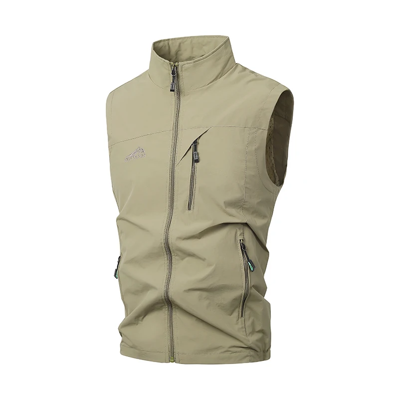 Work Sleeveless Jacket New Brand Vest Men's Spring Casual Stand Collar Multi-Pocket Outdoor Fishing Camping Plus Size Mesh Vest
Work Sleeveless Jacket New Brand Vest Men's Spring Casual Stand Collar Multi-Pocket Outdoor Fishing Camping Plus Size Mesh Vest