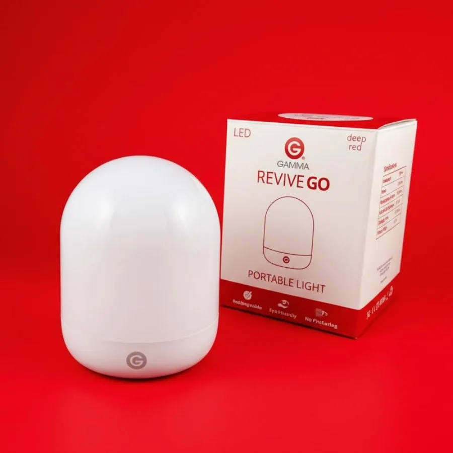 Revive - 670nm Red Portable Light by Gamma - Sleep Therapy - Melatonin Promoting Natural Sleep Aid for Wherever You GO
Revive - 670nm Red Portable Light by Gamma - Sleep Therapy - Melatonin Promoting Natural Sleep Aid for Wherever You GO