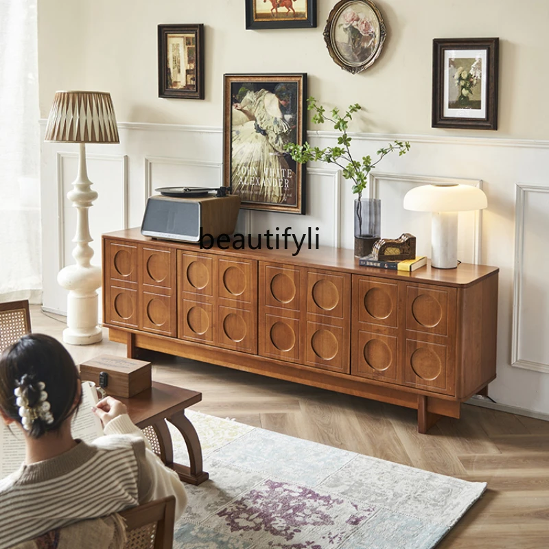 Zhonggu Solid Wood TV Cabinet Home Storage Cabinet French Retro Ash Floor Cabinet
Zhonggu Solid Wood TV Cabinet Home Storage Cabinet French Retro Ash Floor Cabinet