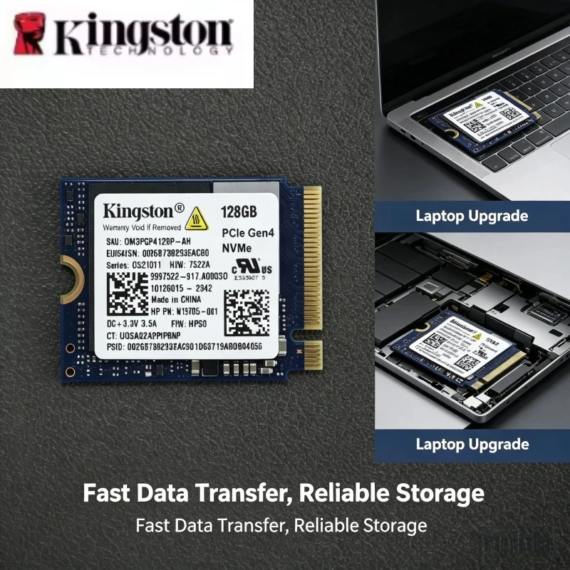 Kingston 128GB M.2 2230 PCIe Gen4x4 NVMe High Speed SSD For Steam Deck/Laptop/System Upgrade
Kingston 128GB M.2 2230 PCIe Gen4x4 NVMe High Speed SSD For Steam Deck/Laptop/System Upgrade
