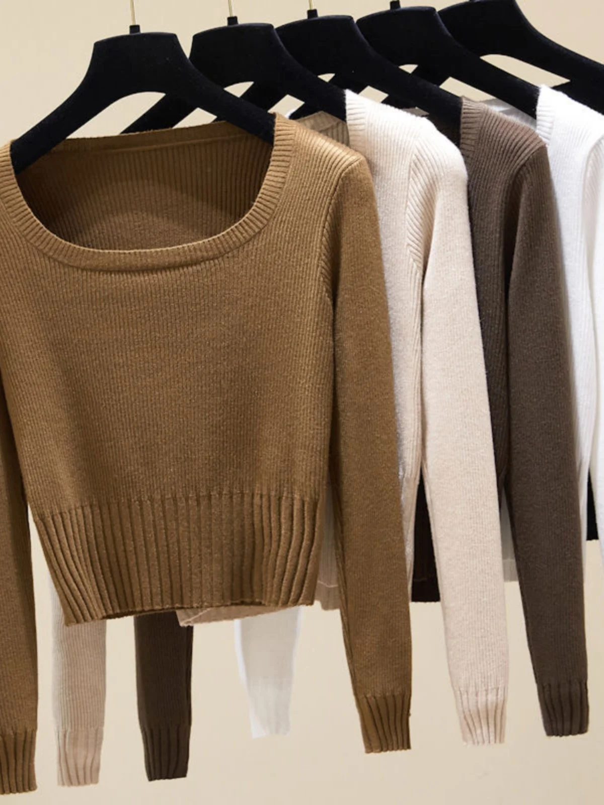 Women's Short Square Neck Knitwear Slim Fit Base Layer Sweater Inner And Outer Wear Top Korean Style Viscose Fiber Long Sleeve
Women's Short Square Neck Knitwear Slim Fit Base Layer Sweater Inner And Outer Wear Top Korean Style Viscose Fiber Long Sleeve