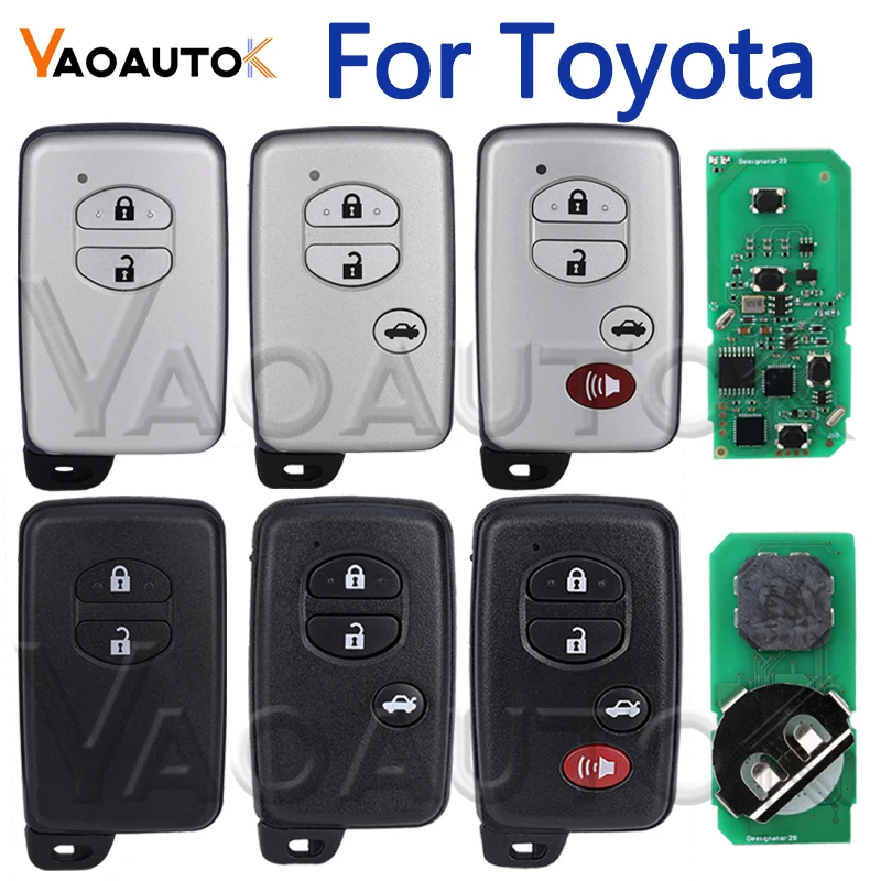 Auto Smart Remote Key For Toyota Land Cruiser Prado Camry Crown Aurion LC200 Smart Car Key A433 F433 433MHZ ID74 2/3/4 Buttons
Auto Smart Remote Key For Toyota Land Cruiser Prado Camry Crown Aurion LC200 Smart Car Key A433 F433 433MHZ ID74 2/3/4 Buttons